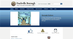 Desktop Screenshot of frackvillepa.org